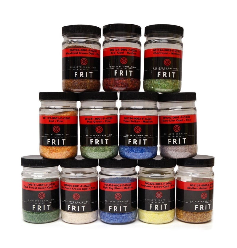 Delphi Glass Fusible Glass Frit Assortment, 12 Colors, 90 COE - Made from Bullseye Glass - Image 2